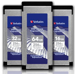 Зашифруйте информацию с накопителем SSD Secure ExpressCard от Verbatim